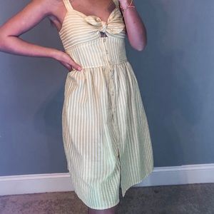 charlotte russe yellow striped dress